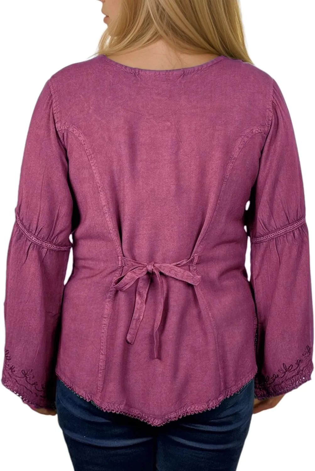 Agan Traders 2025 Spring Winter Long Sleeve Velvet Blouses - Vintage Renaissance Button Down Embroidered Tops for Women