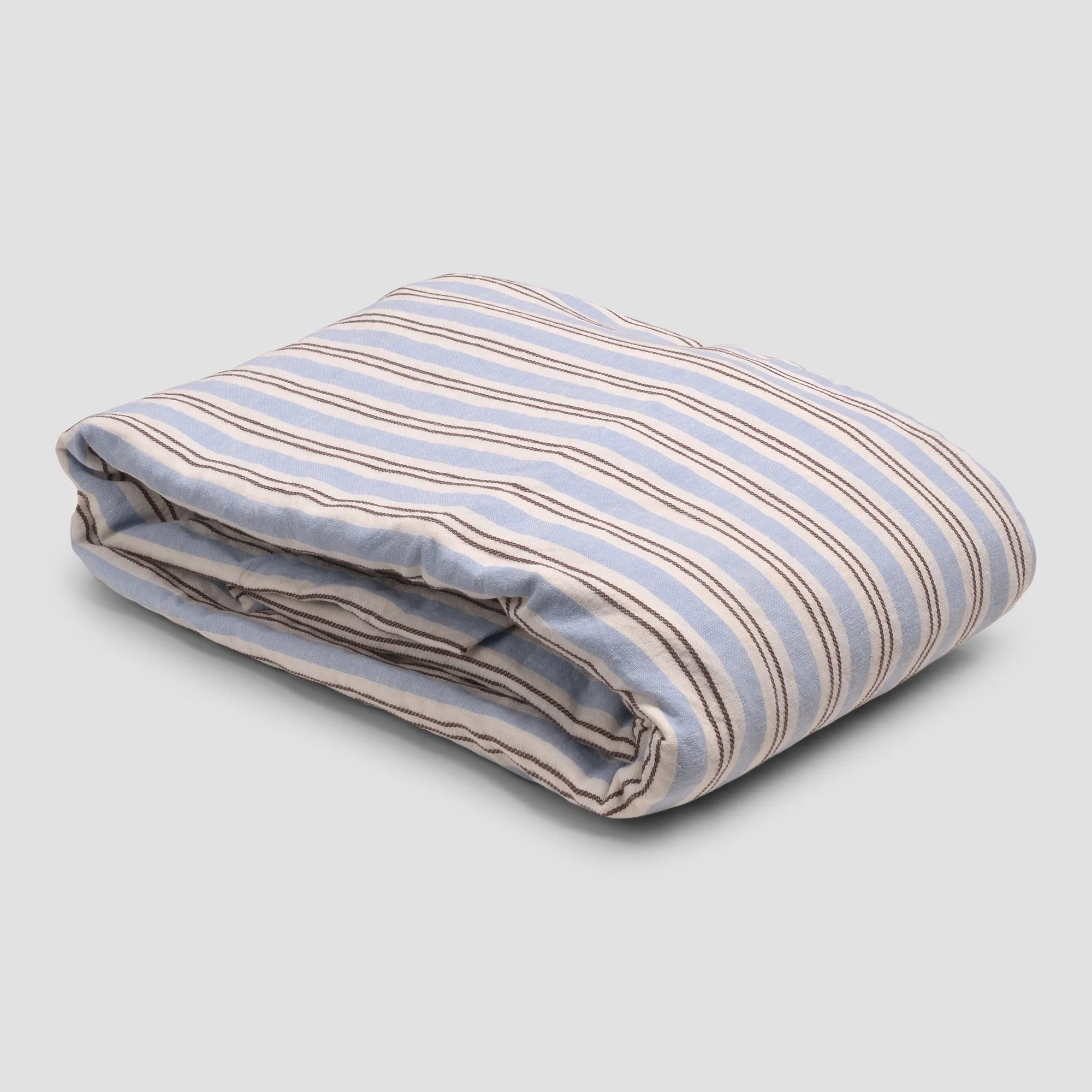 Bluebell Somerley Stripe Linen Blend Flat Sheet
