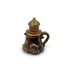 Collectible | Miniature Lighthouse Teapot | Color: Brown | Vintage