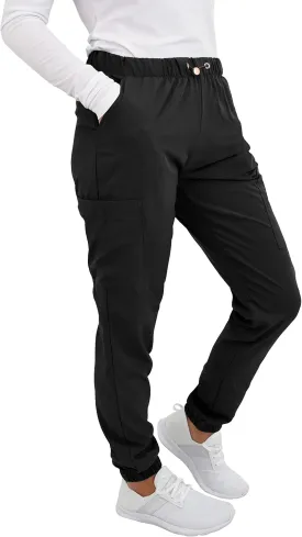 Green Town Scrubs for Women - Jogger Scrub Pant, Cargo Pockets, Stretch Fabric, Drawcord, Easy Care