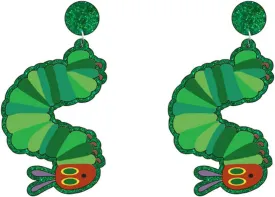 Handmade Lovely Sitting Frog Dangle Earrings Cute Green Frogs Snails Caterpillar Earring Acrylic Cartoon Animal Drop Earrings for Women Aesthetic Gifts