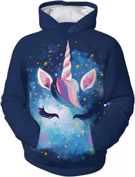 Kids Novelty 3D Printed Sweatshirt Girl Boy Galaxy Pullover Hoodies