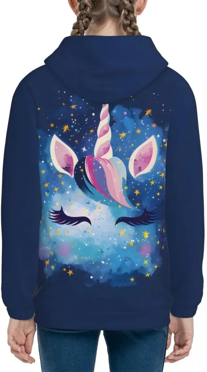 Kids Novelty 3D Printed Sweatshirt Girl Boy Galaxy Pullover Hoodies