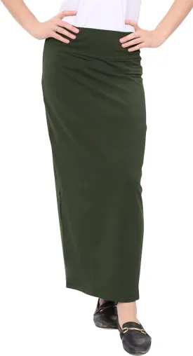 Kosher Casual Women's Modest Cotton Stretch Long Maxi Pencil Skirt
