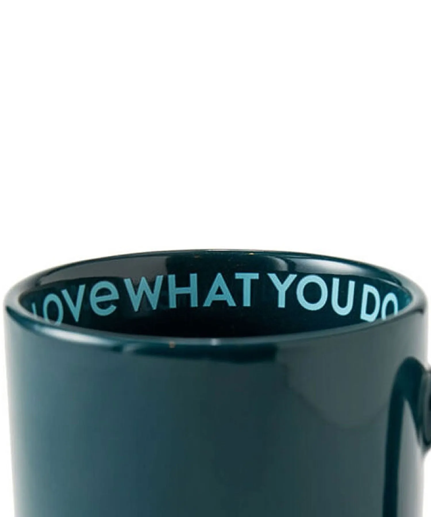 Life is Good Peace Love Coffee Mug - Spruce Green