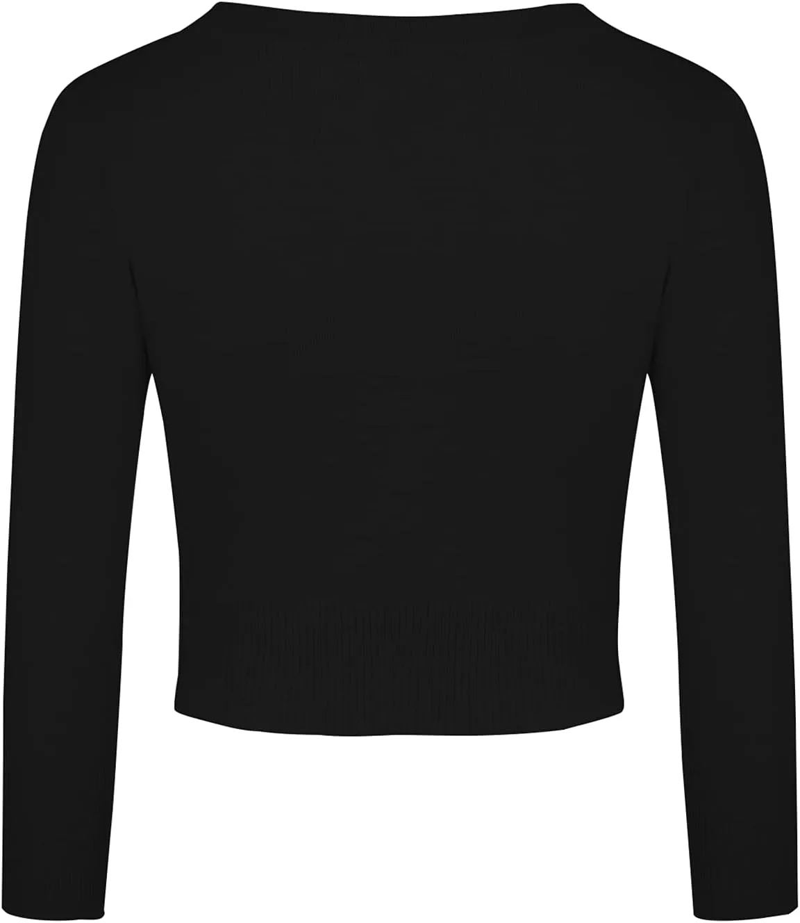 MINTLIMIT Women's Cropped Shrug Bolero 3/4 Sleeve Button Down Cardigan Sweater