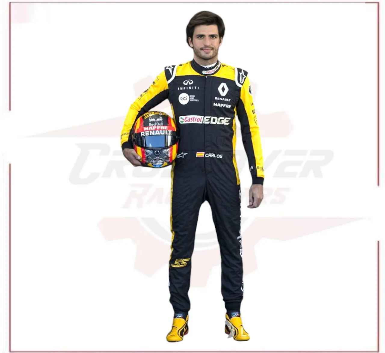 New Carlos Sainz jr Renault 2018 F1 Racing Suit