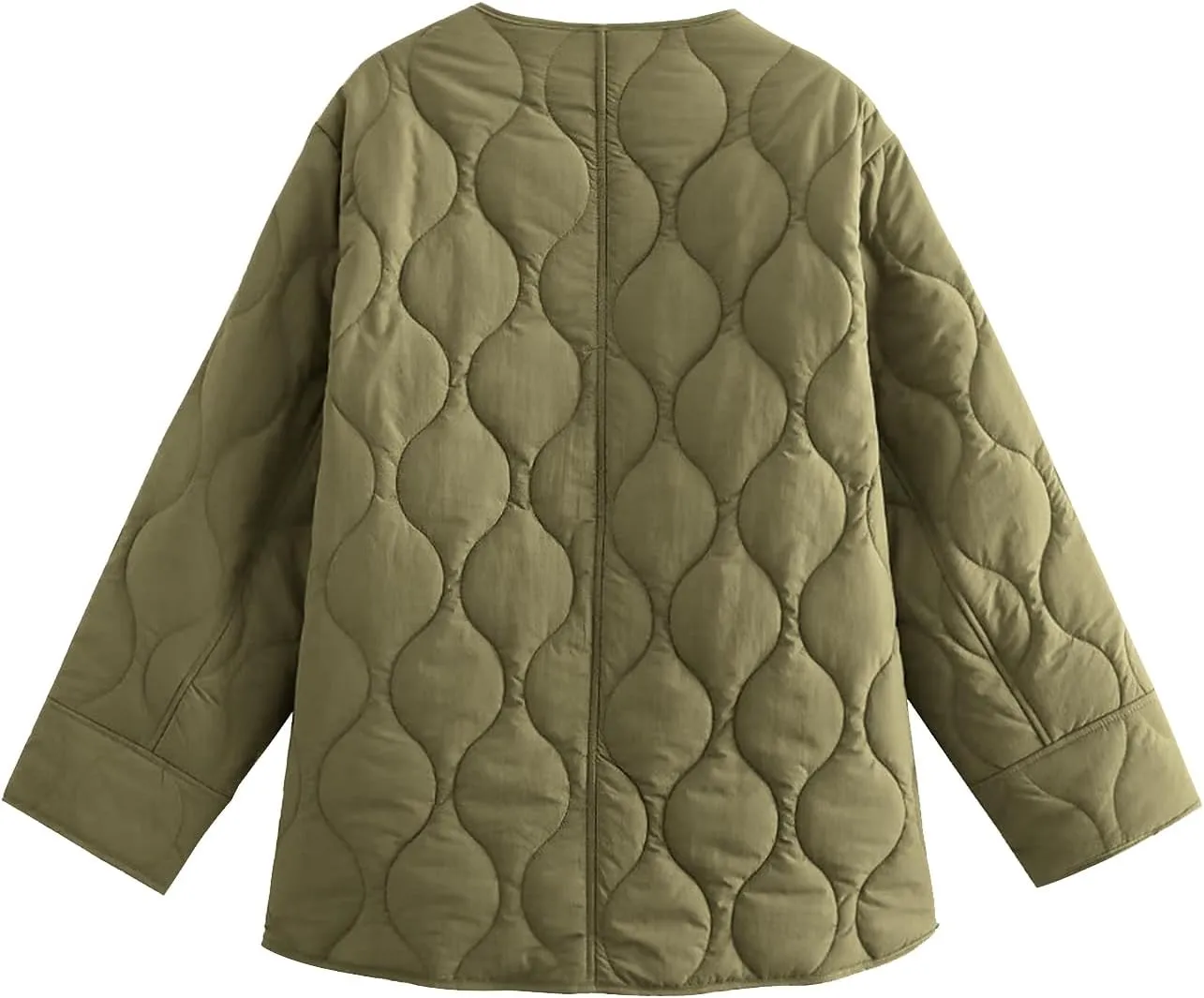 PEHMEA Women's Quilted Lightweight Jackets Button Down Puffer Jacket Coats Fashion Warm Padded Outwear with Pockets