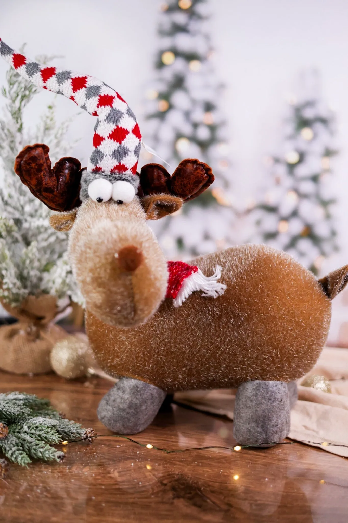 Plush Christmas Moose (2 Styles) FINAL SALE