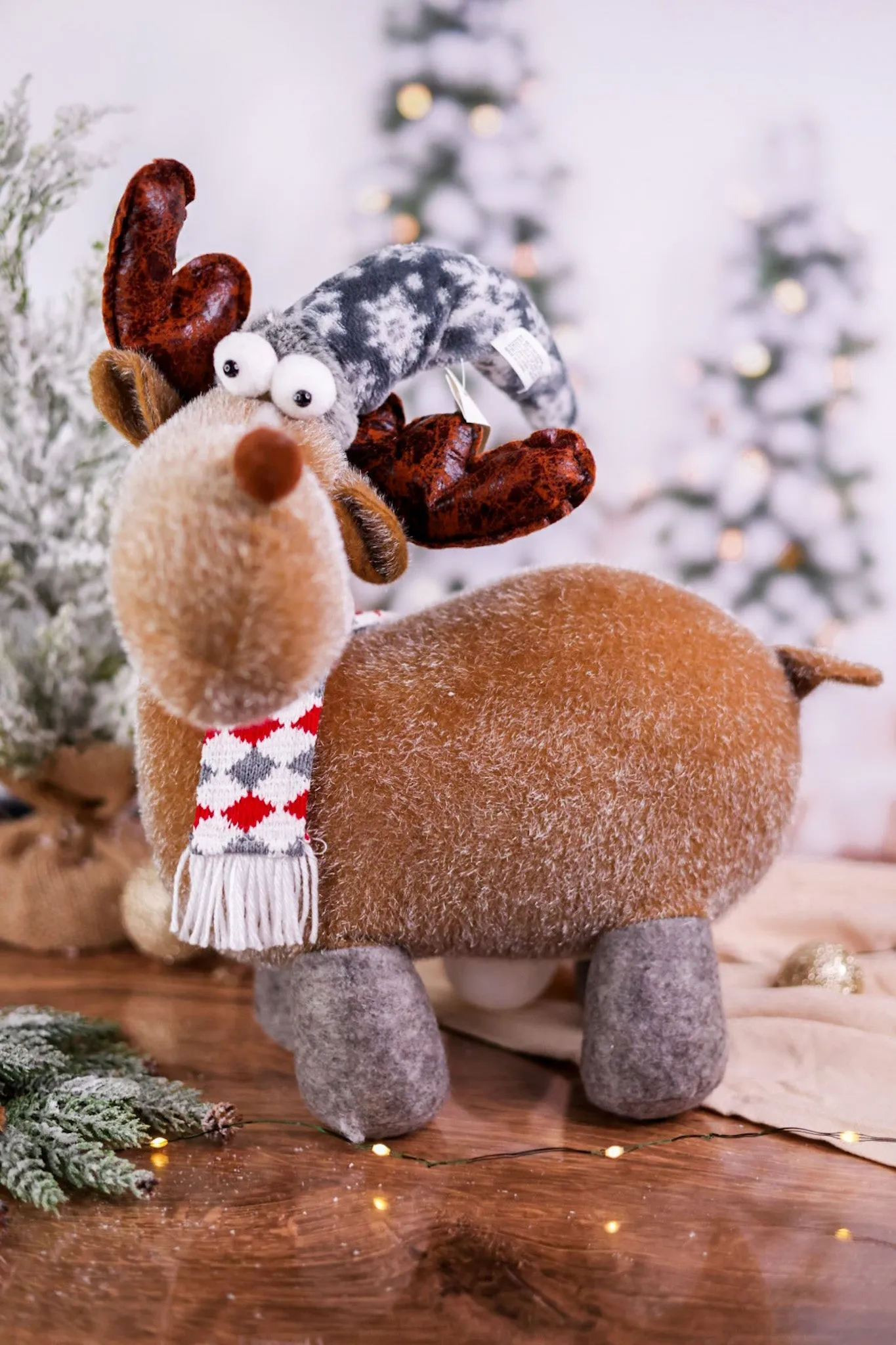 Plush Christmas Moose (2 Styles) FINAL SALE