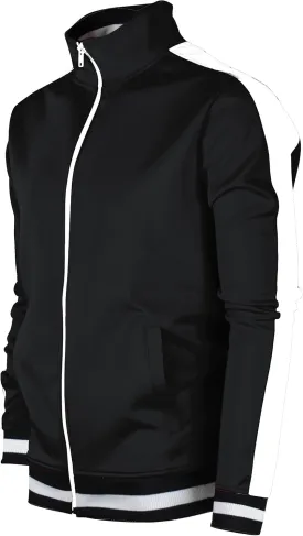 SCREENSHOT-Track Jacket Mens Urban Hip Hop Premium Track Jacket - Slim Fit Side Taping Sportswear Urbanwear Streetwear Top