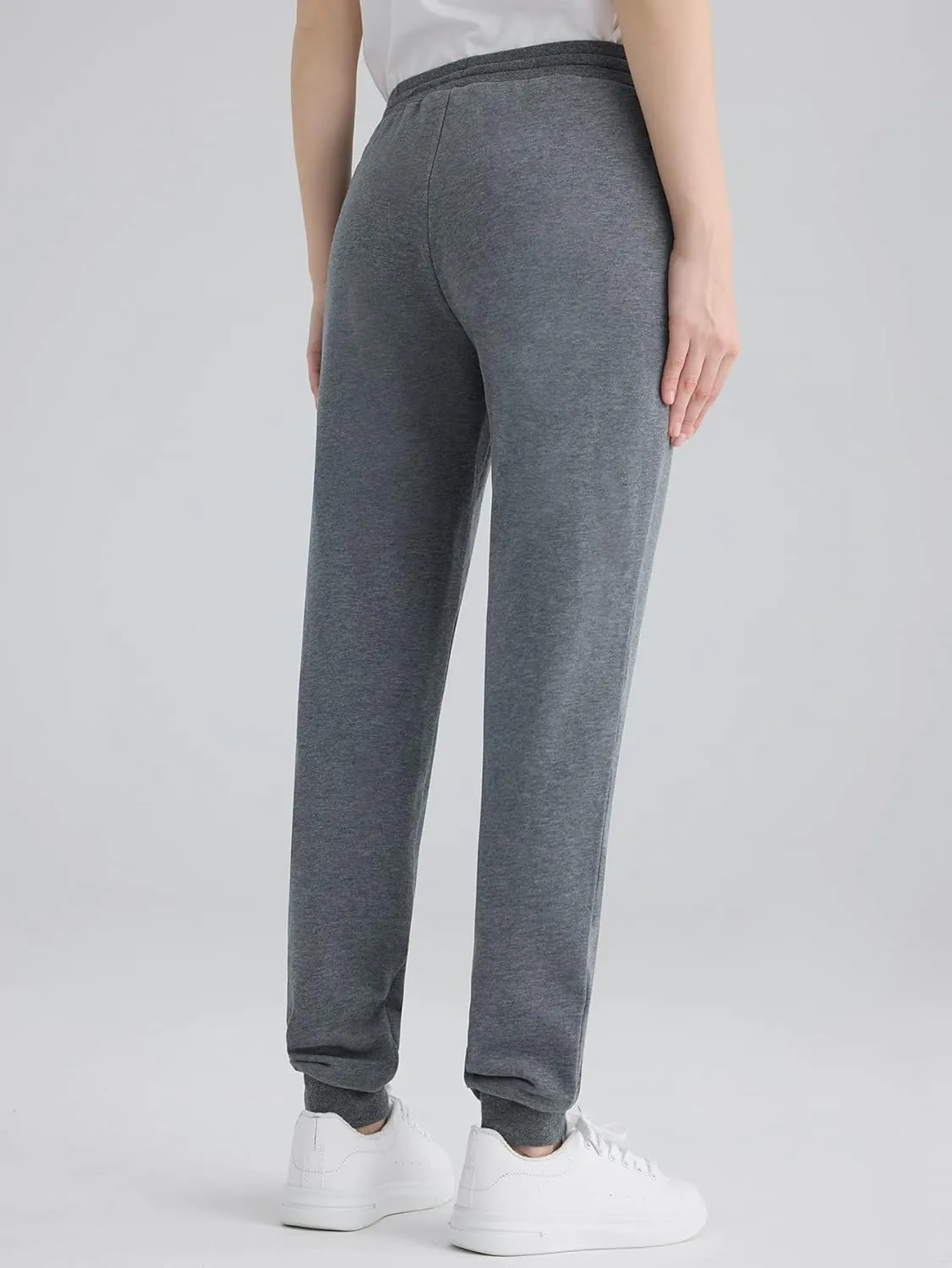 Weintee Women's Petite Joggers Cotton Sweatpants with Pockets