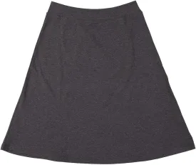 Women's Basic Cotton Fit-and-Flare Skirt Comfy High-Waisted, Knee-Length & Longer Styles Elastic Fit for Work & Office