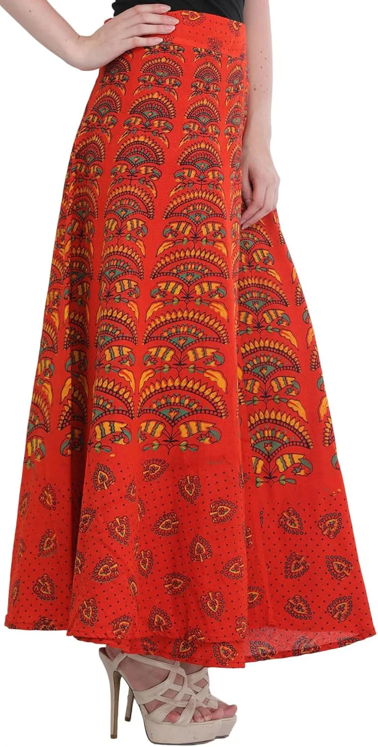 Wrap-Around Printed Long Skirt from Pilkhu