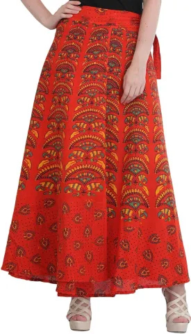 Wrap-Around Printed Long Skirt from Pilkhu